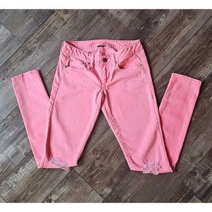 AMERICAN EAGLE Bright Pink Denim Skinny Jeans Size 2